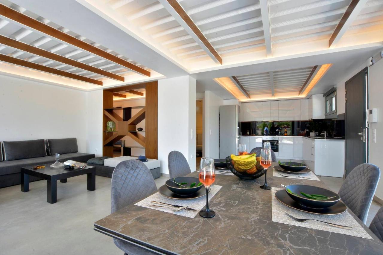 Villa Flamingo - 4 Bedrooms - Private Pool - Next To Renowned Issos Beach & Lake Korission Linia Bagian luar foto