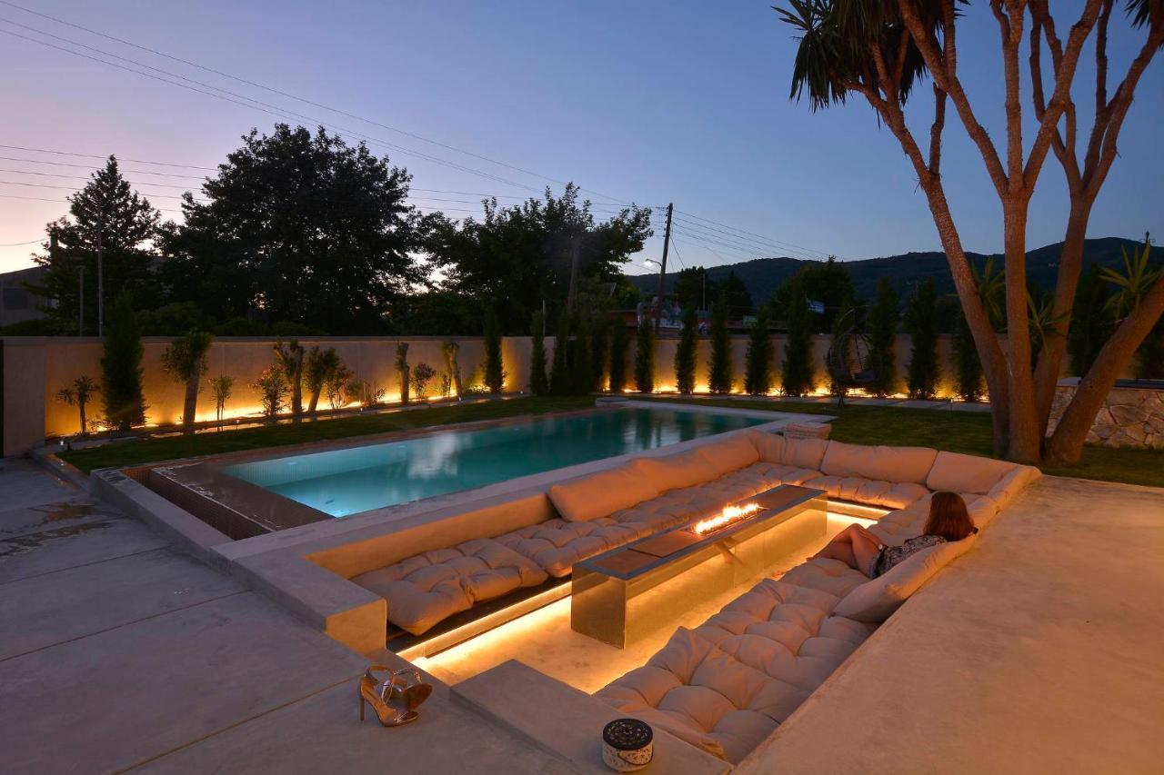 Villa Flamingo - 4 Bedrooms - Private Pool - Next To Renowned Issos Beach & Lake Korission Linia Bagian luar foto